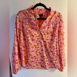 J. Crew floral skirt medium